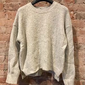 Brandy Melville Fuzzy Grey Sweater Size Small